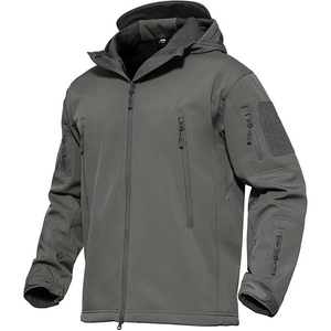 Nouvelles vestes tactiques softshell pour hommes en gros, imperméables, pour la randonnée en plein air, doublées de polaire, manteau d'hiver à capuche, sur mesure en vrac - Product Image 1