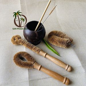 Outil de nettoyage de cuisine en FIBER de noix de coco/brosse de toilette de nettoyage de lavage de noix de coco STYLE personnalisé - Product Image 4