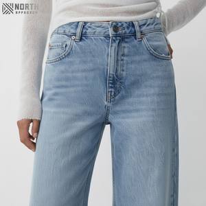 Jeans Casuales de Mezclilla para Mujer, Corte Recto, Transpirables, de Secado Rápido, Tiro Medio, con Patrón 3D, 2025 - Product Image 5