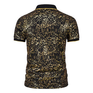 Polo pour hommes à la mode T-shirt polo à la mode Tissu en coton confortable pour les vêtements d'été - Product Image 3