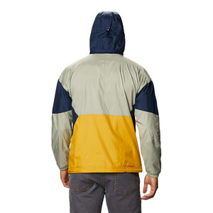 แจ็กเก็ตกันลมหนังสำหรับผู้ชายเสื้อคลุมกันลมพิมพ์ลายลำลองกันน้ำกลางแจ้งเสื้อเทรนนิ่งมีซิปปิดซาฟารีกันฝนมาใหม่ - Product Image 2