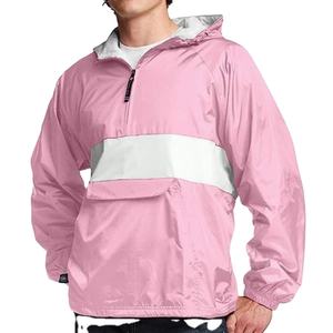 Windbreaker Jacket Men's Wholesale Custom Pullover <b>Hoodies</b> Side-Zip With Pockets Rain Coat Jacket Puffer Jacket 2026 - Product Image 1