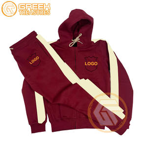 ชุดสูทผ้าฟลีซผ้าฝ้ายอัลฟาคุณภาพสูงสำหรับผู้ชายปักตามสั่งลายพี่น้องชาวกรีก PSI ระบายอากาศได้ดีเหมาะสำหรับสโมสร - Product Image 6