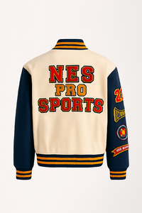 แจ็กเก็ตมีตัวแทนมหาวิทยาลัยแบบย้อนยุคที่กำหนดเองสำหรับทุกเพศเสื้อบอมเบอร์ผ้าวูลและหนัง PU สไตล์สตรีทแวร์ OEM/ODM พร้อมจำหน่ายใน2025 - Product Image 2