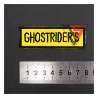 Lot de 7 écussons brodés personnalisés grande taille GHOST RIDERS MC pour gilet de motard, écusson avant, cœur à coudre, chapeaux en toile à motifs floraux