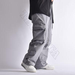 Pantalones de esquí unisex ropa de calle personalizada OEM snowboard transpirable impermeable cierre de cremallera a prueba de viento de gran tamaño cálido ligero - Product Image 3