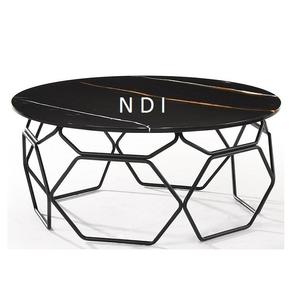 ท็อปไม้พร้อมฐานเหล็กโต๊ะกาแฟดีไซน์ใหม่ล่าสุดสำหรับร้านอาหารและร้านกาแฟเฟอร์นิเจอร์บ้านโรงแรมสวน - Product Image 4