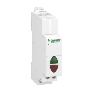 Interruttore con Doppio Indicatore Luminoso Verde/Rosso per Schneider Electric Acti9 IIL, 110-230 Vac - Product Image 1