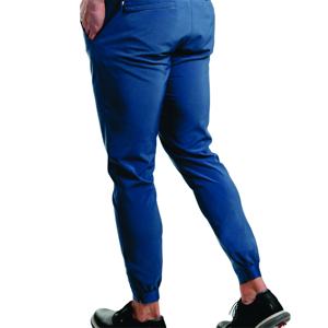 Logotipo personalizado 90% Nylon 10% Spandex Four Way Stretch Slim Fit Sports Golf Zipper Pants Pantalones de hombre - Product Image 4