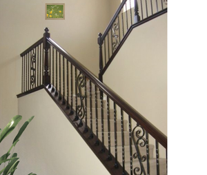 Top vendeur de l'usine EFS Viet Nam, raccord de main courante, EFS-7208 de chêne rouge, escalier extérieur interne moderne à extrémité Coped - Product Image 6