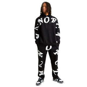 2024 qualité supérieure hommes bouffée impression survêtement ensemble confortable respirant salle de sport utilisation décontracté hiver conception Logo Plus formation - Product Image 1