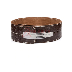 เข็มขัดหนังแท้สำหรับผู้ชายและผู้หญิงเข็มขัดยกน้ำหนักยิมฟิตเนสยกน้ำหนักยกหลัง - Product Image 1