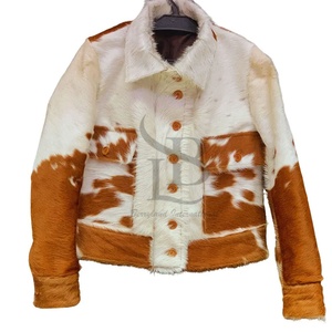 Veste en cuir de vachette véritable personnalisée de haute qualité pour hommes Meilleure vente Veste en cuir de vachette décontracté de couleur unie pour hommes - Product Image 1