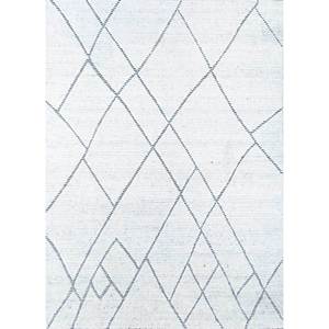 Contour Ivory Classic Geometric Wool <b>Rugs</b> Large Area 9x12 Rectangle for Home Living Room Hallway Decor Hand Loom Hwl-48 Teens - Product Image 1