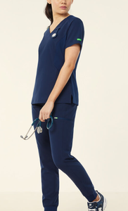 Meilleures ventes Uniformes médicales multi-poches pour femmes Scrubs d'infirmière extensibles pour femmes - Product Image 5