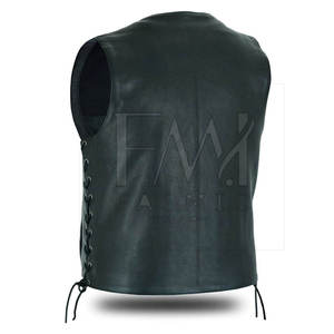 Chaleco de cuero informal para hombre, impermeable, transpirable, de secado rápido, logotipo impreso personalizado, prendas de vestir exteriores de invierno, precio muy bajo - Product Image 2