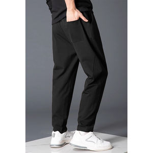 Pantalon décontracté à jambe droite en polyester léger et extensible avec cordon de serrage élastique à la mode Service OEM en vrac - Product Image 5