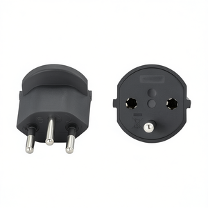 Adaptador de Viaje Convertible de la UE a Suiza con Cable de Tierra Negro para Viajes Internacionales - Product Image 2