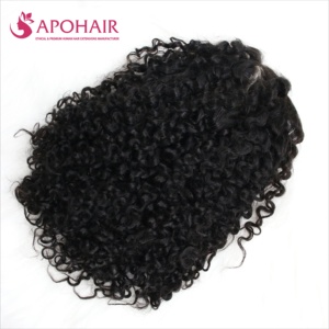 Produit populaire Upart for Straight Deep Wave Natural Black # 1B Perruque pour les femmes noires Vente en gros de cheveux vierges pour dentelle - Product Image 2