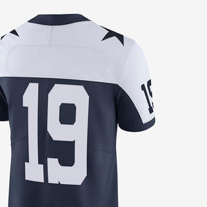 Camiseta de Fútbol Americano Personalizable de Media Manga, Nuevo Diseño, Transpirable, de Secado Rápido, Poliéster, Impresión de Logotipo Personalizado - Product Image 4