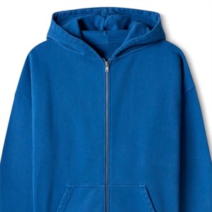 Sudadera con capucha y cremallera completa para hombre a la moda con cremallera personalizada, diseño moderno suave, prendas de vestir exteriores cómodas, tela duradera de tamaño Xs para invierno - Product Image 4
