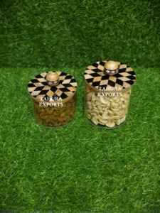Nouveau Résine Style Classy Pot De Stockage Conteneur De Table À La Main Attrayant Boîte De Rangement De Table Servant Décoration Pour Le Ramadan - Product Image 6