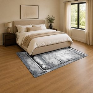 RUGS DEPOT LXDP-0355 Wholesale Grey Silver Traditional Anatolian Digital Printed Machine Washable Chenille Area Rug Non <b>Slip</b> - Product Image 3