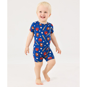 Lot de 2 Combinaisons et Barboteuses d'été à Manches Courtes en Bambou pour Bébé - Product Image 1