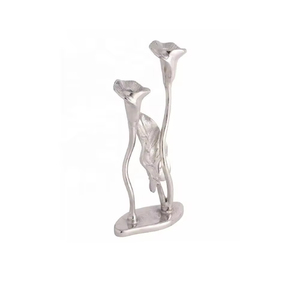 Wholesale Price Designer Candle <b>Holder</b> <b>Gold</b> Color Attractive Price Home Decoration Unique Style Set of 2 <b>Candlestick</b> <b>Holder</b> - Product Image 6