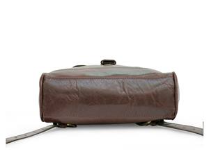 Brown Real Leather Vintage Business Backpack for Women Handcrafted Premium Sheepskin Adjustable Straps <b>Buckle</b> Closure Large - Product Image 3