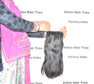 Producto Original, Cabello Virgen Indio Remy, Extensiones de Cabello Liso con Cierre, Doble Trama, Estilo Ondulado Natural Negro, en Venta - Product Image 3