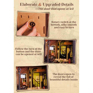 Kit Fai-da-Te CUTEBEE per Angolo Libreria, Copertura Antipolvere e Inserto per Libreria, Modello in Miniatura di Fermalibri e Libreria per Arredamento Casa - Product Image 2