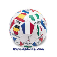 Ballons de football en PVC personnalisés, logo promotionnel, entraînement sportif, cousus à la main, résistants à l'eau, haute rétention d'air
