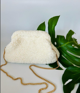 Costom แฮนด์เมดคุณภาพสูงโครเชต์ Raffia กระเป๋าคลัทช์กระเป๋าสานมือถุงฟาง - Product Image 3