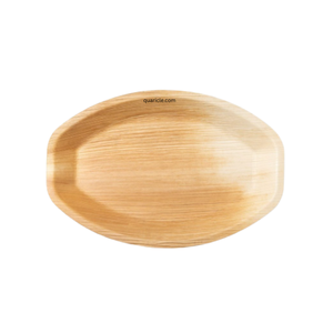 Plateau/plateau/assiette de service ovale jetable personnalisé Areca pour événements mariages anniversaires voyage supermarchés camping d'affaires - Product Image 1