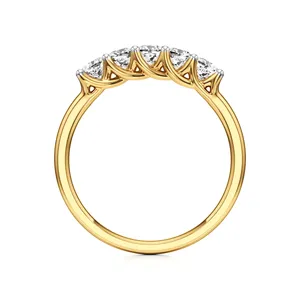 แหวนแต่งงานเพชร 5 เม็ด สตาร์ไลท์ ออโรร่า - Product Image 4