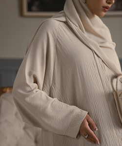 Prix bon marché Vente en gros Respirant Séchage rapide Style islamique Abaya à manches longues pour femmes Vêtements musulmans de qualité supérieure Abaya pour femmes - Product Image 5