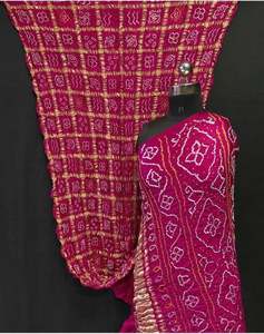 ผ้าไหมกัจจีแท้ทำมือ ลายตารางคลาสสิก ผ้าไหมกัจจี กาชโคลา ซารี จากผู้ผลิตในราคาขายส่ง - Product Image 4