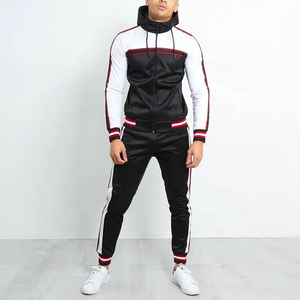 Pakistán logotipo personalizado hombres chándal Color negro blanco algodón poliéster deportes entrenamiento chándal personalizar color disponible - Product Image 1