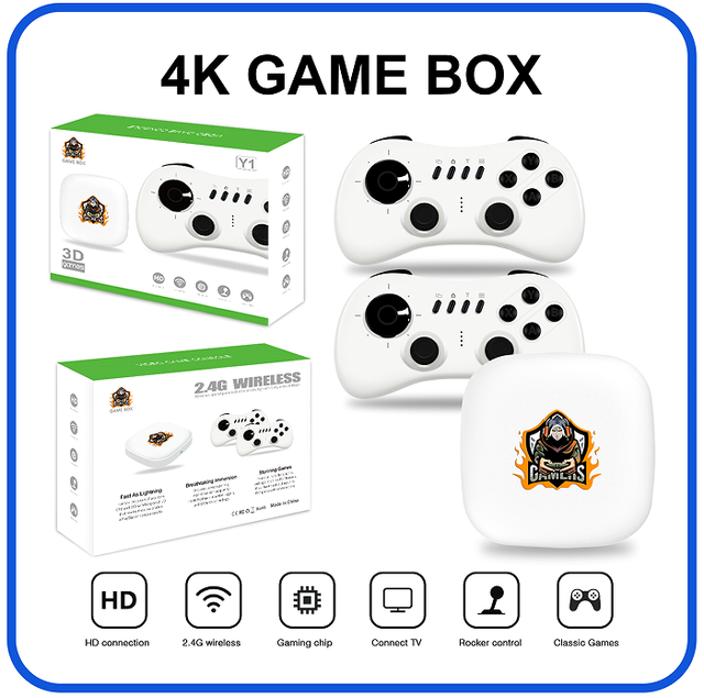 Y1 Retro Video Game Console with Support 4K & 40000 Games Built-in Controller for PSE PS1