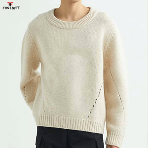 Pull d'hiver à manches longues en laine/cachemire surdimensionné de haute qualité, dernier design, logo frontal, séchage rapide, anti-froissement - Product Image 3