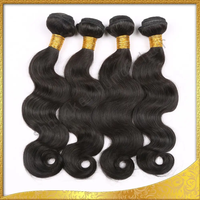 Expédition immédiate : Mèches de cheveux vierges chinois à pointe plate en kératine, ondulées, avec closure, double trame, longueur 10-24 pouces, noires