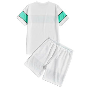 Haute qualité mode court t-shirt ensemble été survêtement costume grande taille t-shirt et short ensemble hommes décontracté t-shirt sport ensemble - Product Image 3