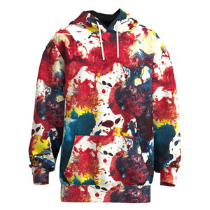 Sudadera con capucha mezclada de algodón Unisex personalizada de alta calidad básicos con impresión de logotipo bordado 3D para invierno ODM OEM - Product Image 4