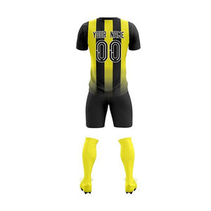 Uniforme de Fútbol Deportivo al por Mayor, Logotipo Personalizado, Calidad Premium, 100% Poliéster, Secado Rápido, Ligero, para Uso en Equipos Personalizados - Product Image 3