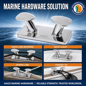 Bitta a Doppia Croce in Acciaio Inox 316 <span class=keywords><strong>per</strong></span> Uso Marino, 350mm, Accessori <span class=keywords><strong>per</strong></span> Ormeggio di Yacht, Kayak e Imbarcazioni - Product Image 5
