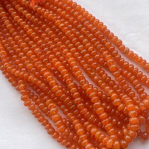 สร้อยคอหินคาร์เนเลียนธรรมชาติ4มม. 6มม. 8มม. 10มม.,เรียบโรนเดลตัวแทนจำหน่ายสายลูกปัด - Product Image 3