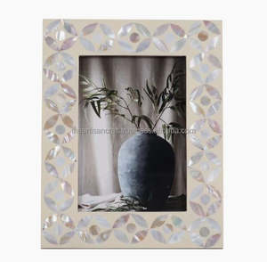 กรอบรูปเทวดาทำจากเรซินทรงสี่เหลี่ยมผืนผ้าสำหรับตกแต่งบ้านกรอบรูปแม่ของไข่มุกงานหัตถกรรมสไตล์ธรรมชาติ - Product Image 2