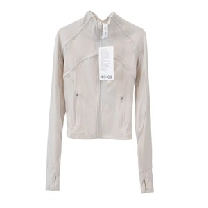 Women Slim Fit Ribbed Zip-Up Sports Jacket <b>Long</b> Sleeve <b>Black</b> Activewear with Thumb Holes for Gym, Yoga & Running - Product Image 5