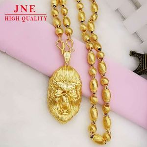 Plaqué or chaud Qi Tian Da Sheng tête de <span class=keywords><strong>singe</strong></span> pendentif en laiton galvanisé Imitation or bijoux hommes pendentif ensembles de chaînes - Product Image 6